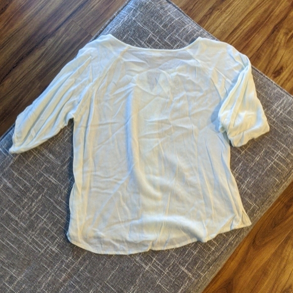 Embroidered & Embellished Cream Blouse - Picture 3 of 3